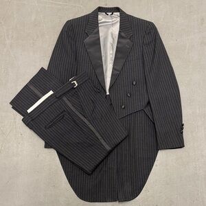 Christian Dior Charcoal Pinstripe Tuxedo